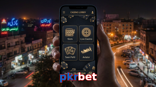 Main screen of Pkrbet app page for PK players